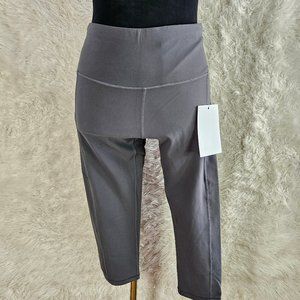 Hofi Women's Gray Athletic Stretch Legging Pants Size S